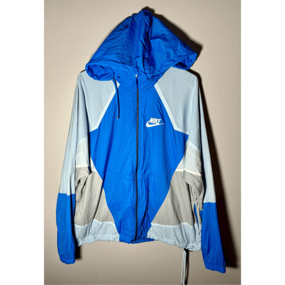 Nike Sportswear Hooded Woven Windrunner Jacket AR1869 406 Men's Blue Sz. L EUC - Picture 4 of 8